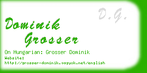 dominik grosser business card